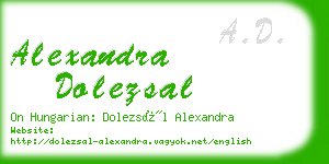 alexandra dolezsal business card